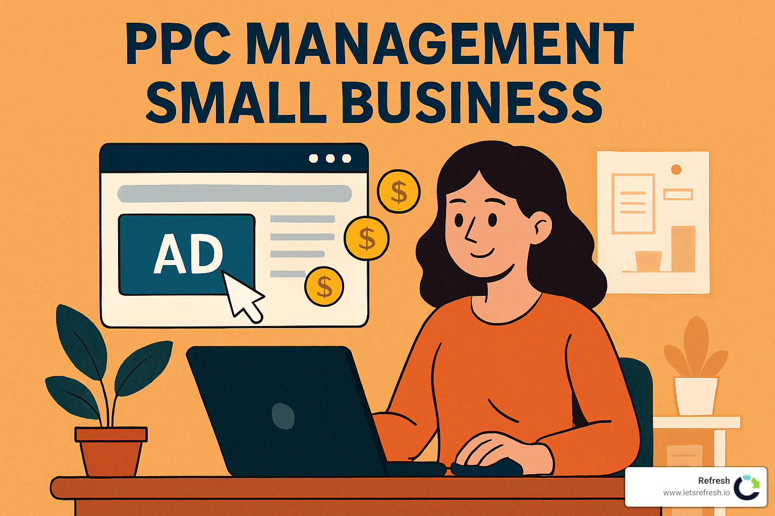 Examples of high-converting PPC ad copy showing effective headlines, descriptions, and call-to-action buttons for small business campaigns - PPC management small business Examples of high-converting PPC ad copy showing effective headlines, descriptions, and call-to-action buttons for small business campaigns - PPC management small business