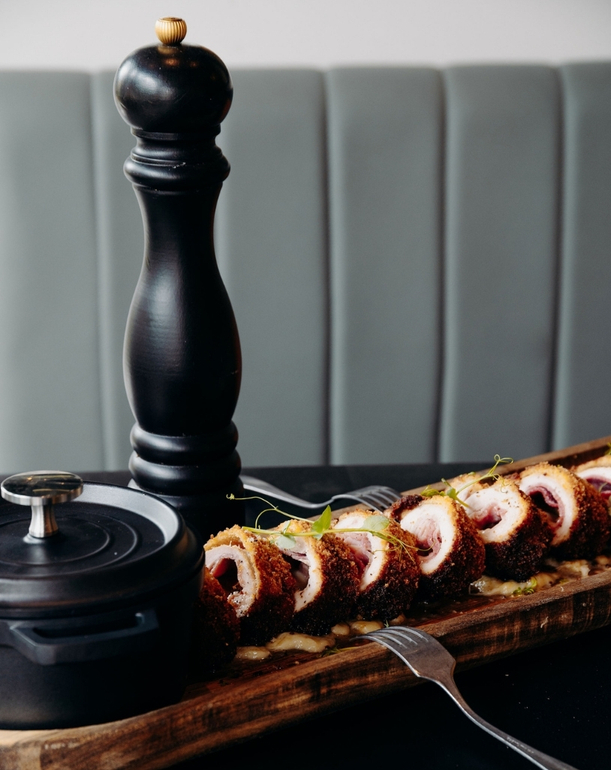 Dish to share at the PLANB spa hotel restaurant in Chamonix