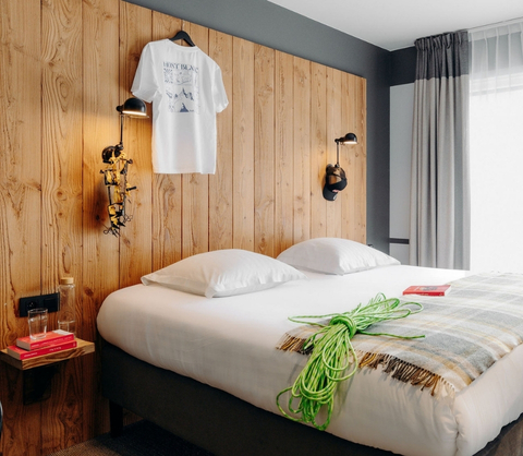 Rooms and apartments at the PLANB hotel in Chamonix