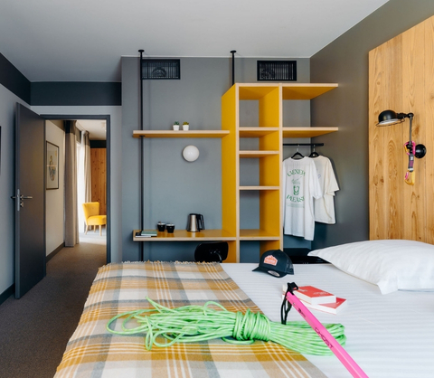Suite 2 pièces pour 4 personnes a l'Hôtel PlanB Chamonix
