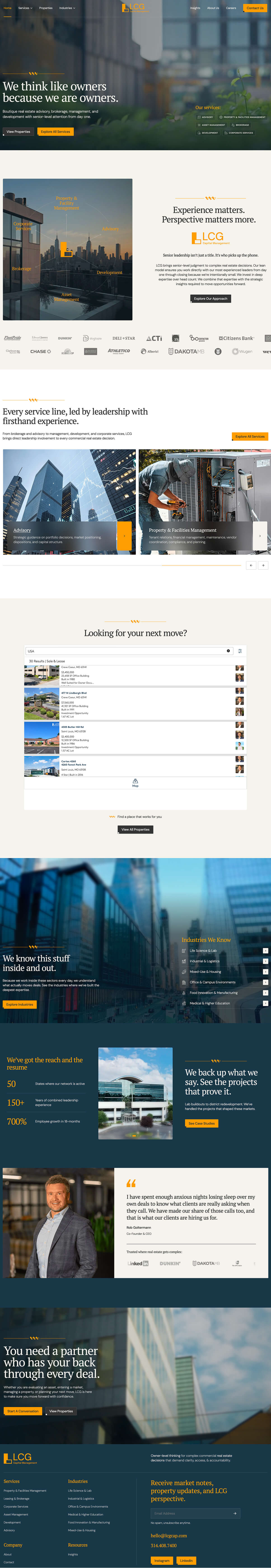 LCG Capital Management Web