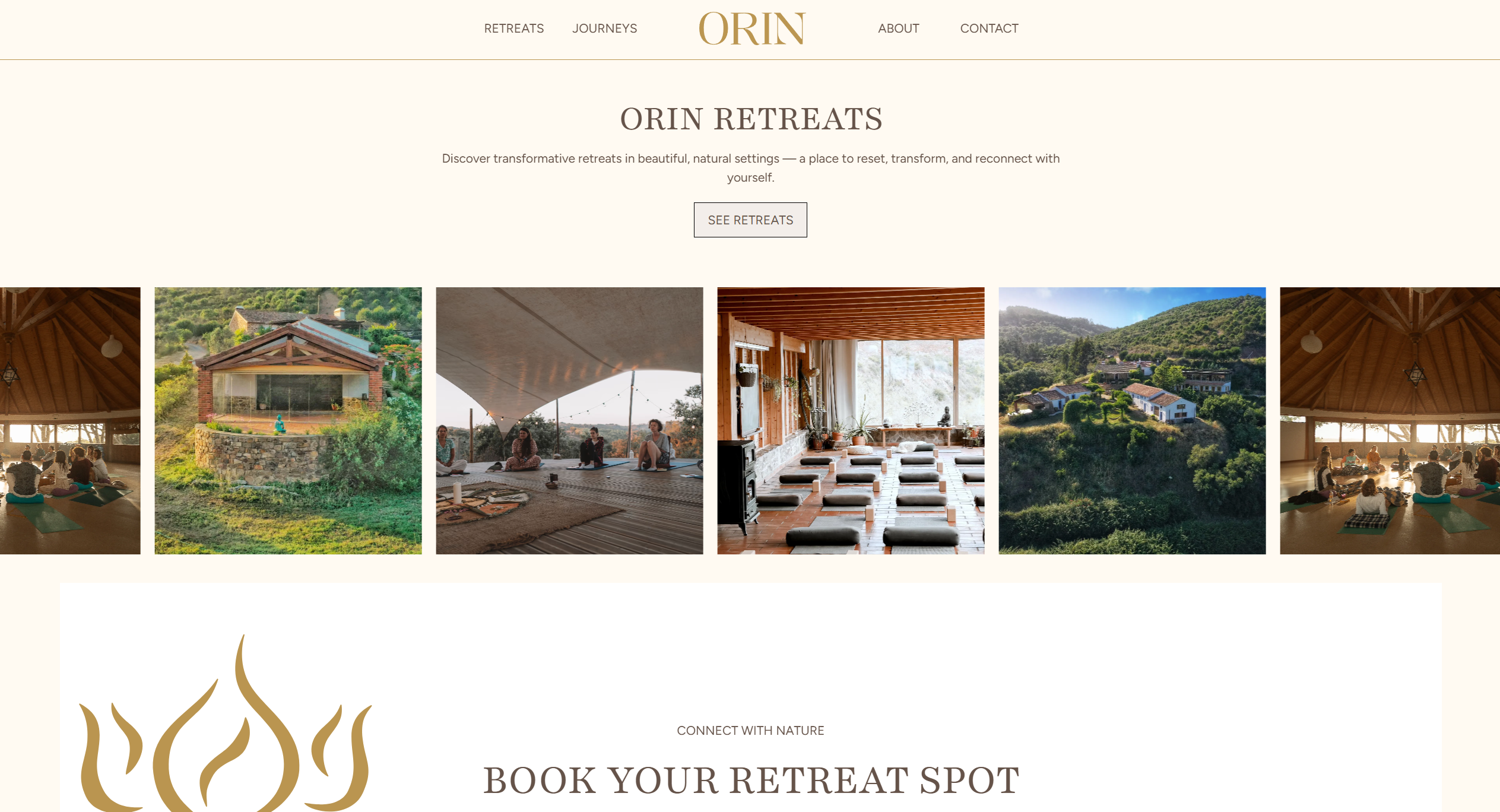ORIN Retreats Website