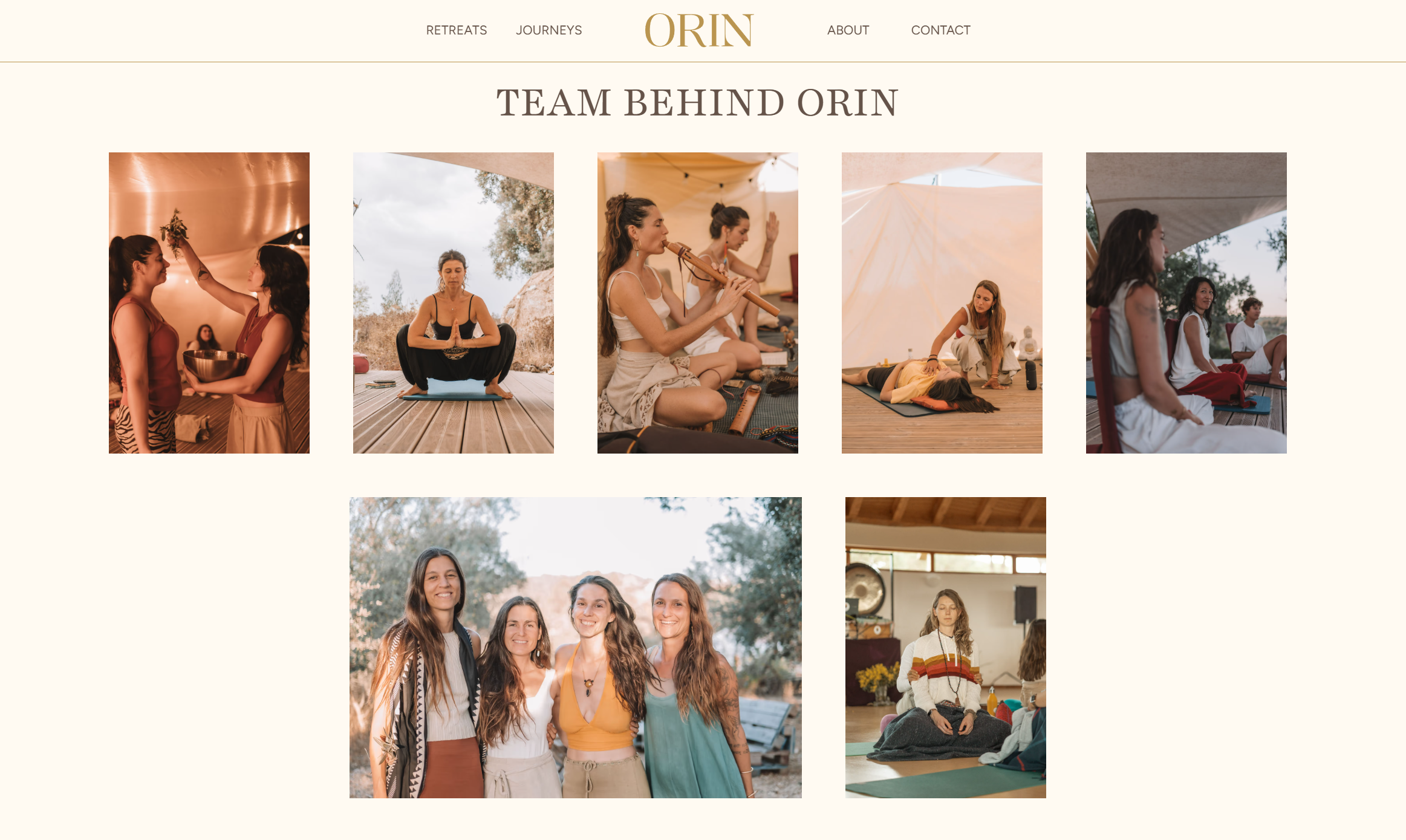 ORIN Retreats Website