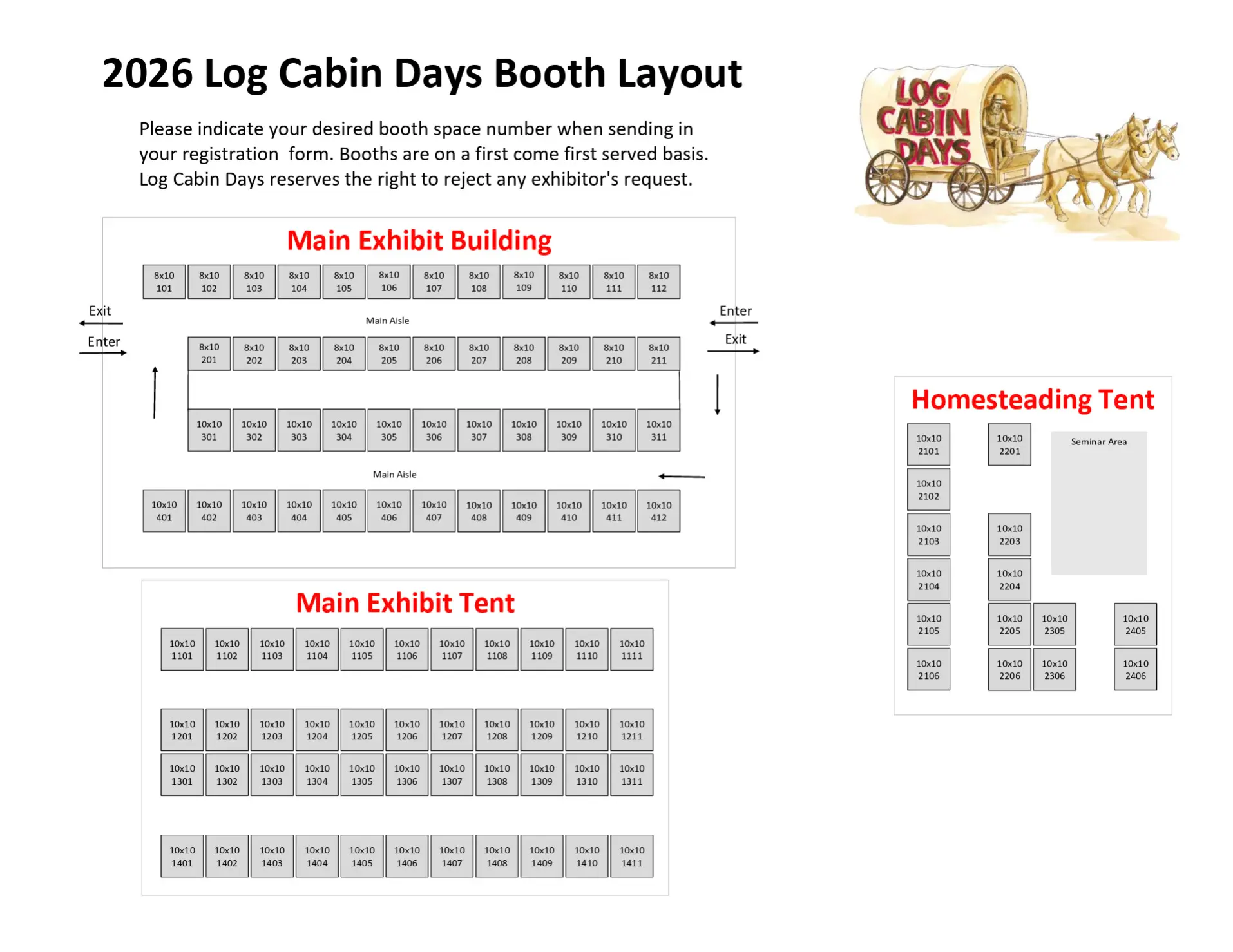 A large log home set on a green hillside next to a calm body of water. The house features multiple gabled roofs and a wooden deck. A small sandy area with a fire pit is visible in the foreground, surrounded by trees.