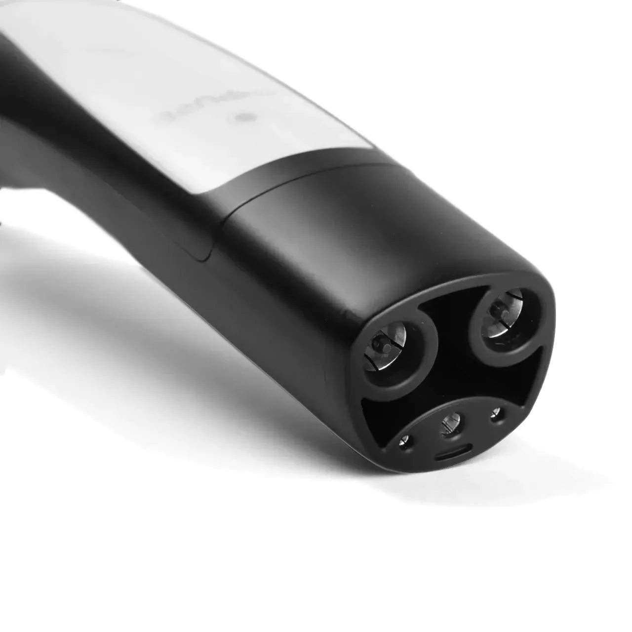 Ampure Go Portable EV Charger in White Next Generation EV Charging for Teslas NACS Couplers