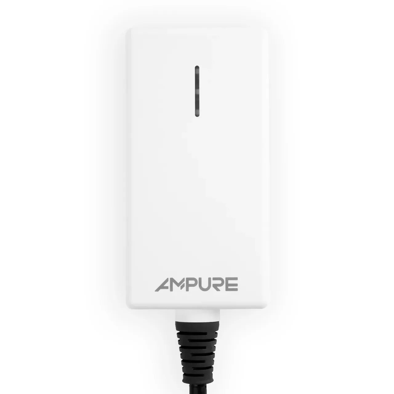 Ampure Go Portable EV Charger in White Next Generation EV Charging for Teslas NACS Couplers
