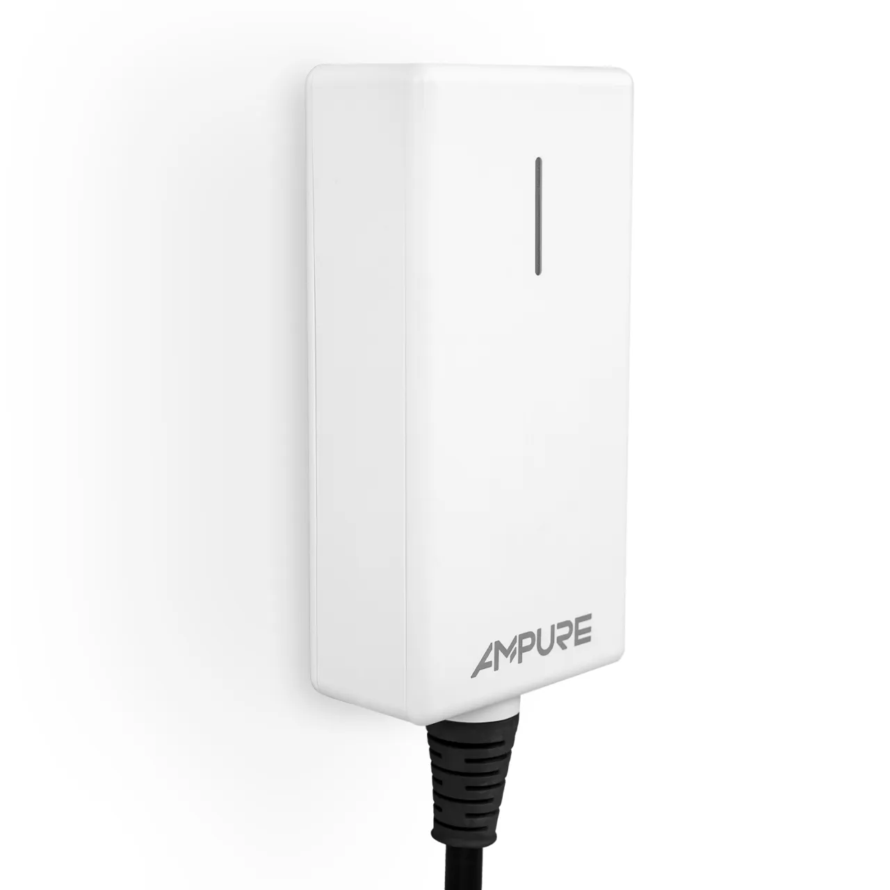 Ampure Go Portable EV Charger in White Next Generation EV Charging for Teslas NACS Couplers