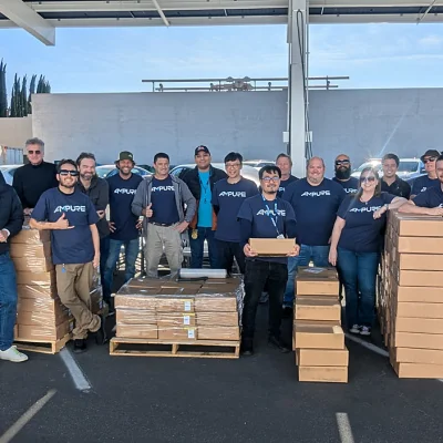 Ampure Team Donating Portable EV Chargers during California Fires