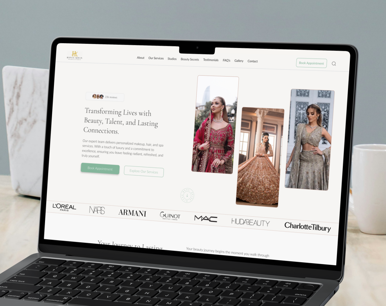 Web design mockup