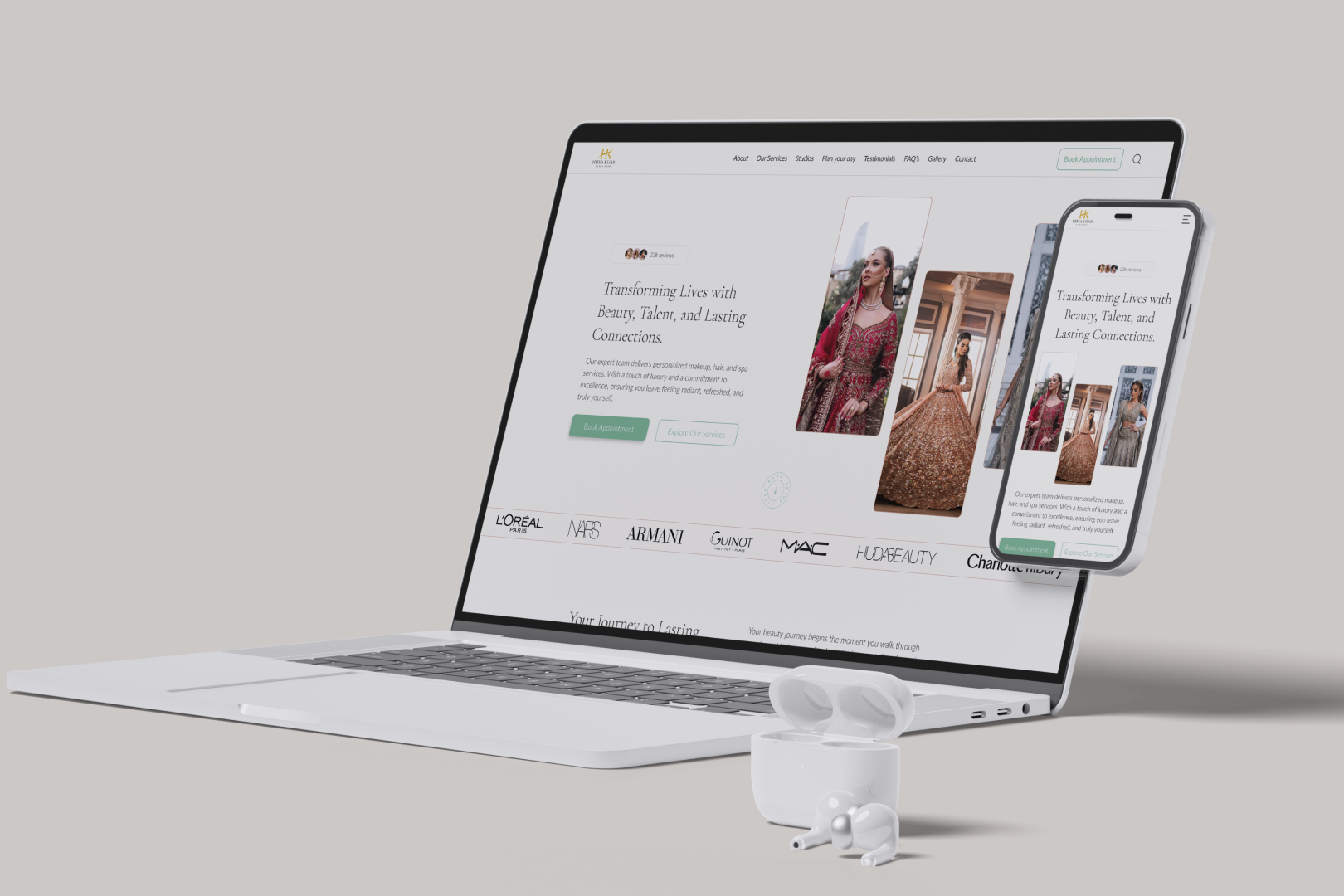web design mockup