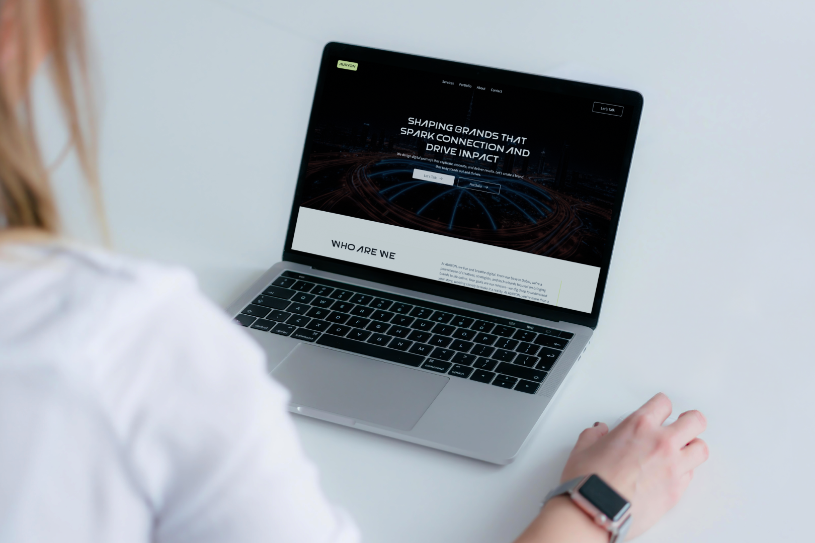 web design mockup
