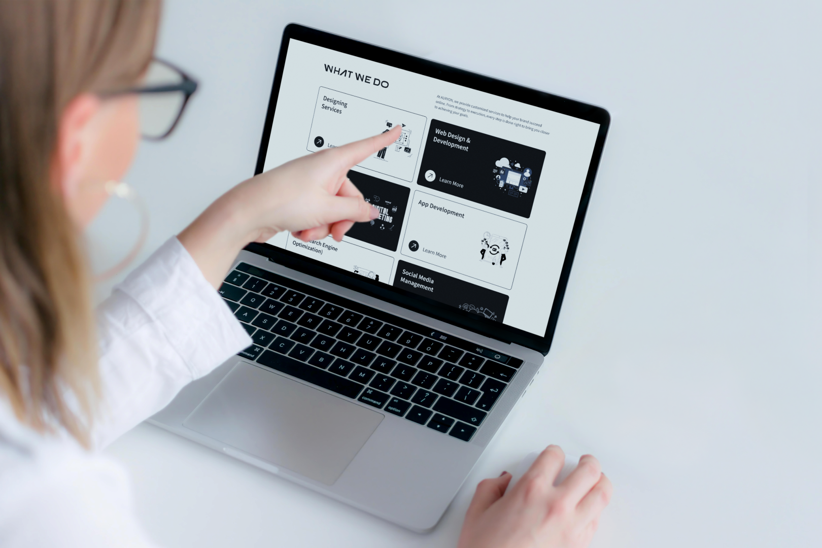 web design mockup