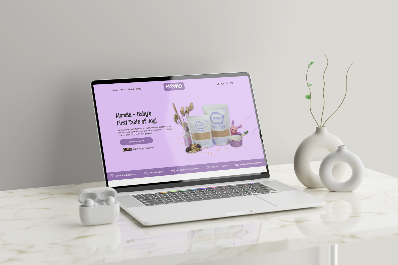 web design mockup