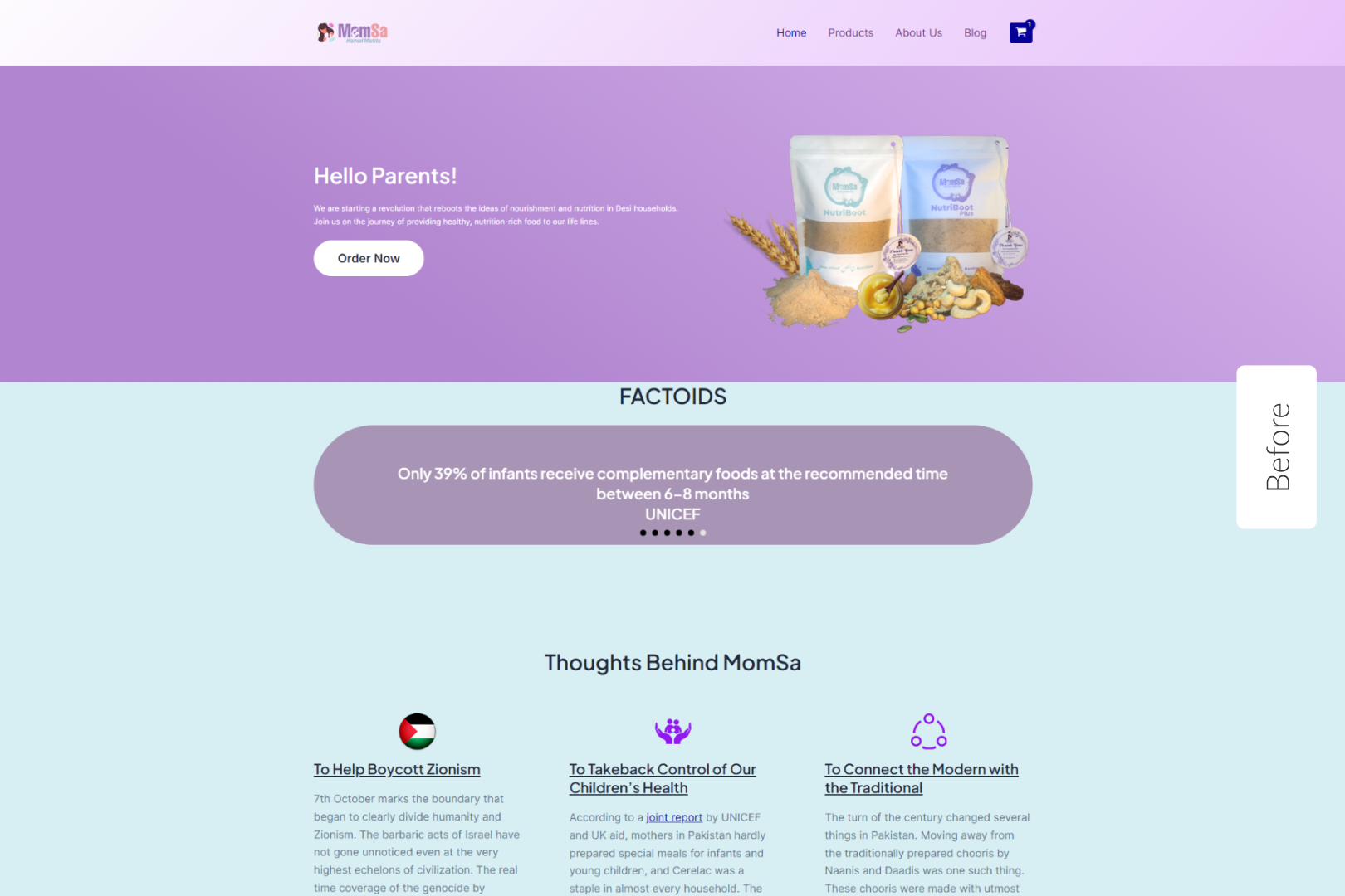 before redesign ss