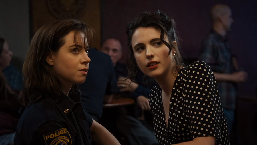 Aubrey Plaza and Margaret Qualley in Honey Don't!
