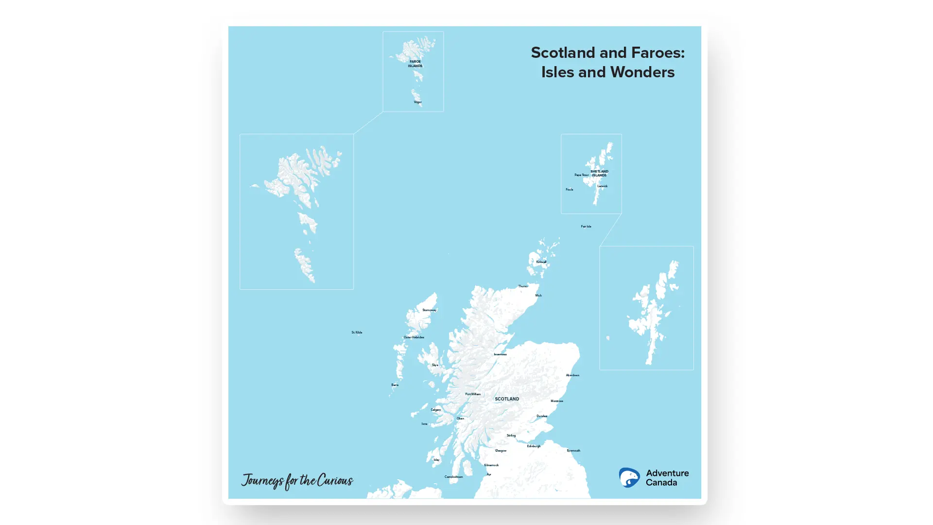 route map for the expedition
