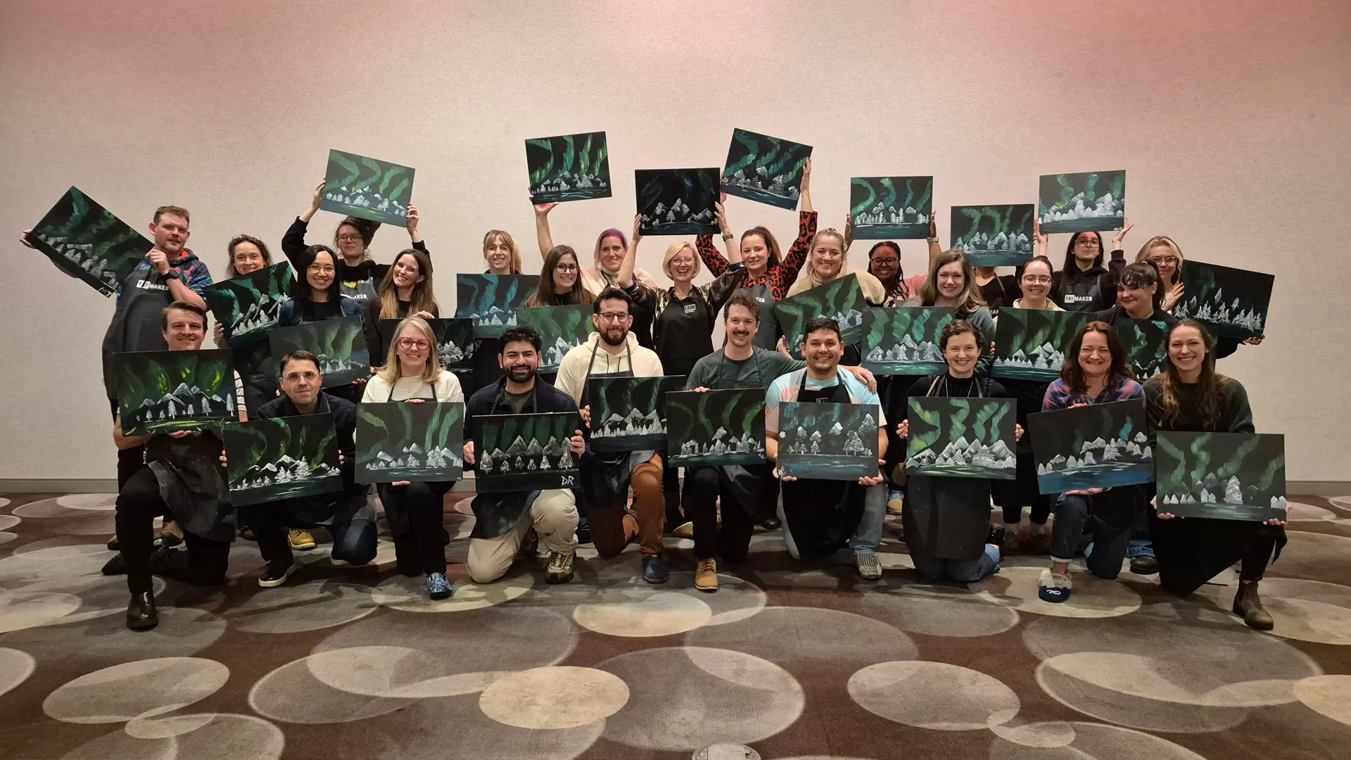 adventure canada paint and sip activity at entourage resort quebec