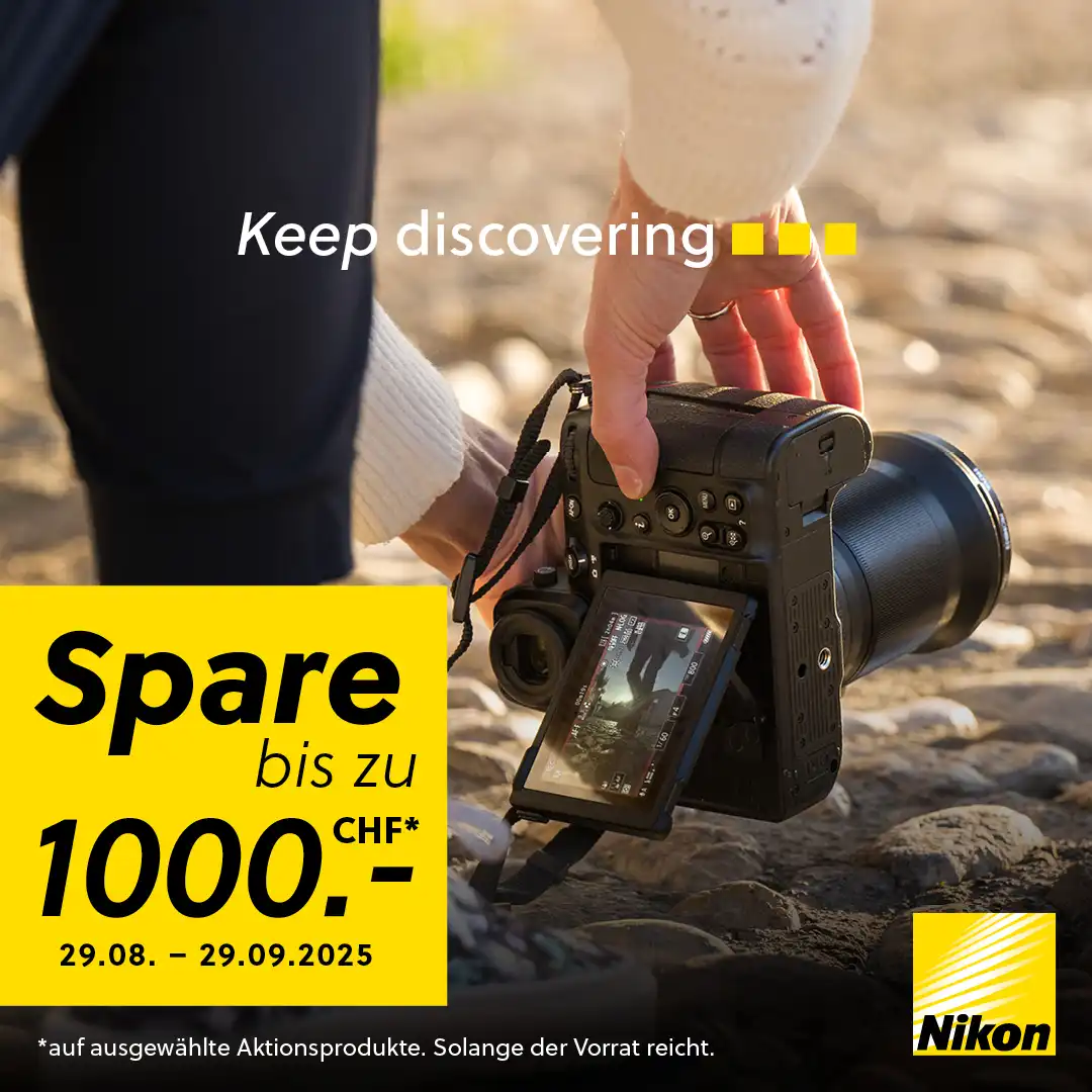 Nikon Z-Promotion: Spare jetzt bis zu CHF 1’000.– – nur bis 29. September 2025! 📸