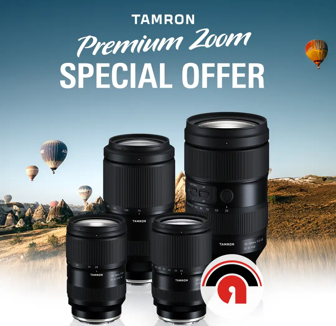 Tamron Premium Zoom Special Offer: Sichere dir jetzt bis zu 300.00 CHF Cashback auf ausgewählte Tamron Objektive!