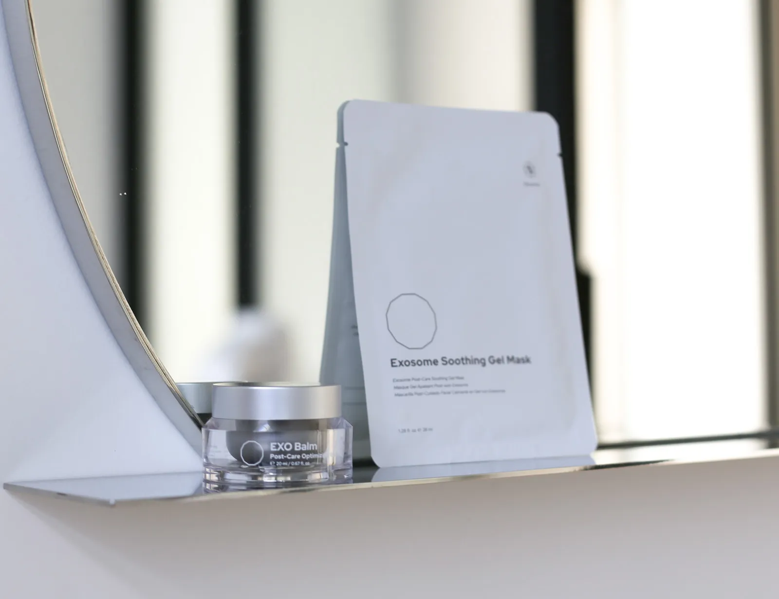 Exosome soothing gel mask product in San Diego