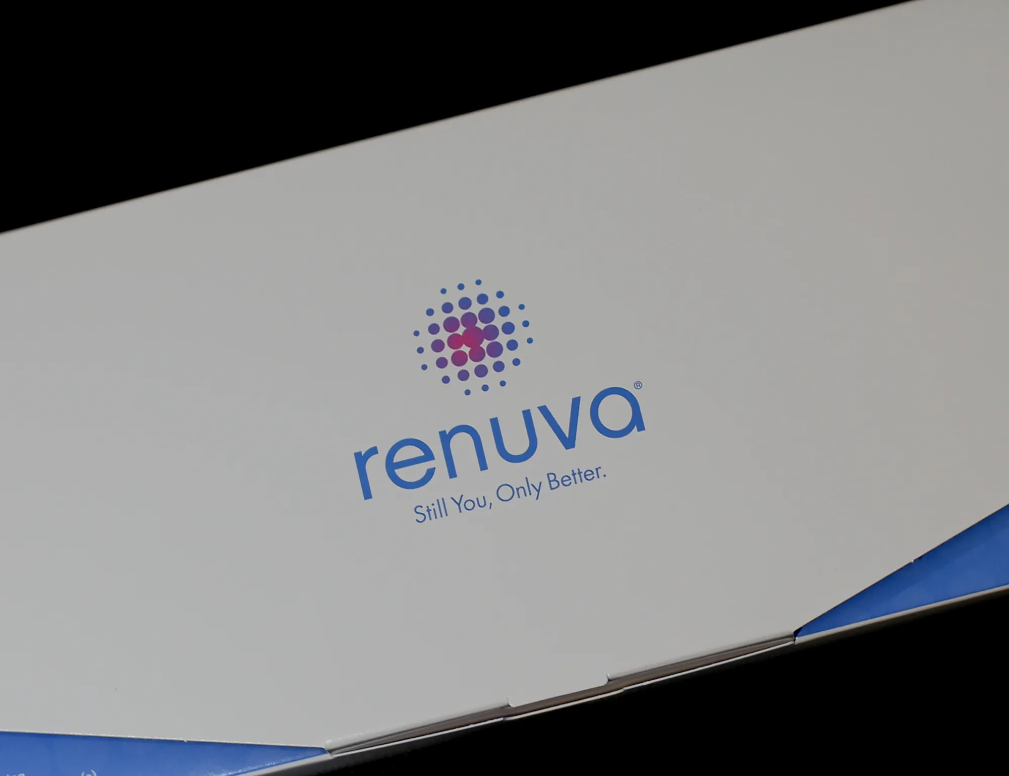 Renuva product packaging at SOM Aesthetics in San Diego