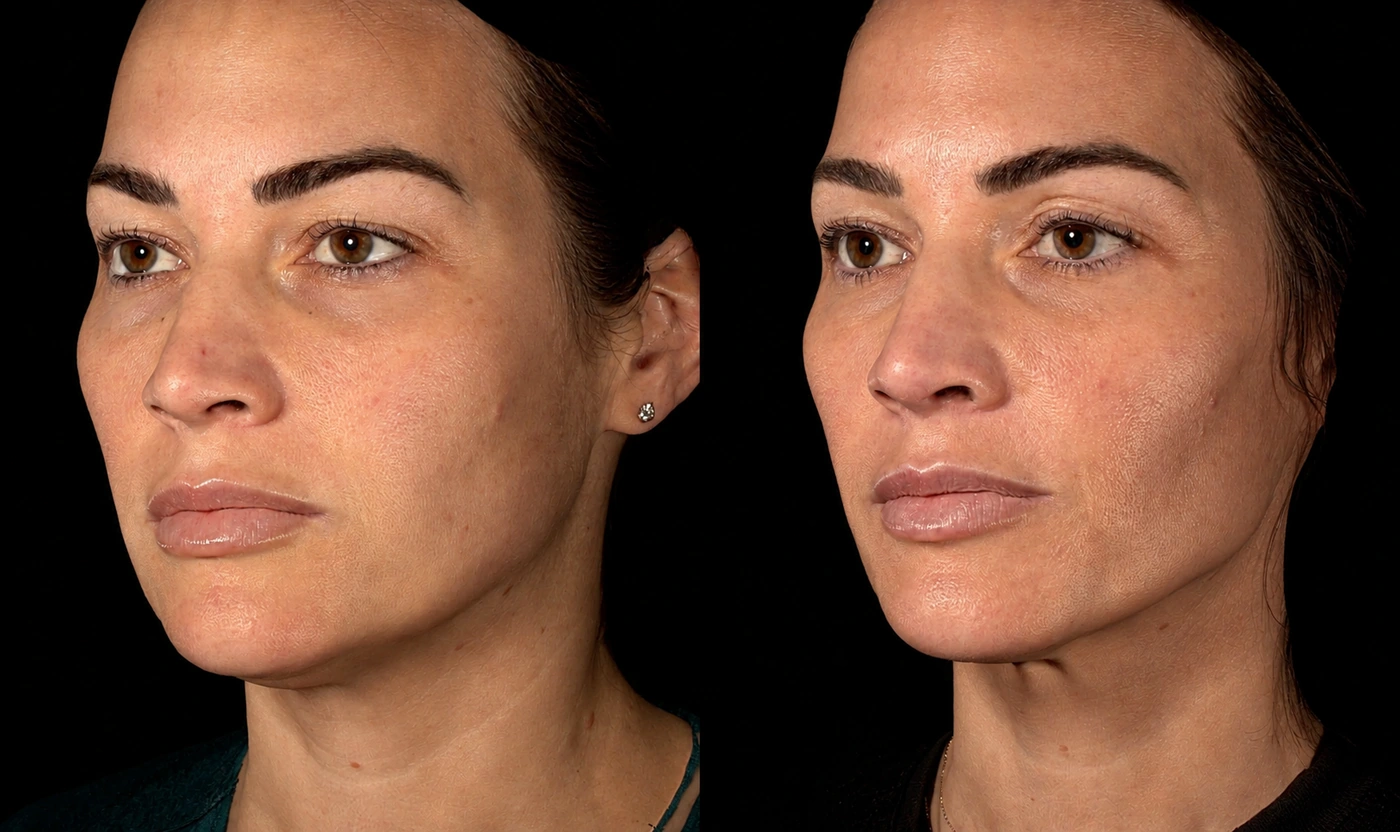 Personalized full-face rejuvenation result, view 1
