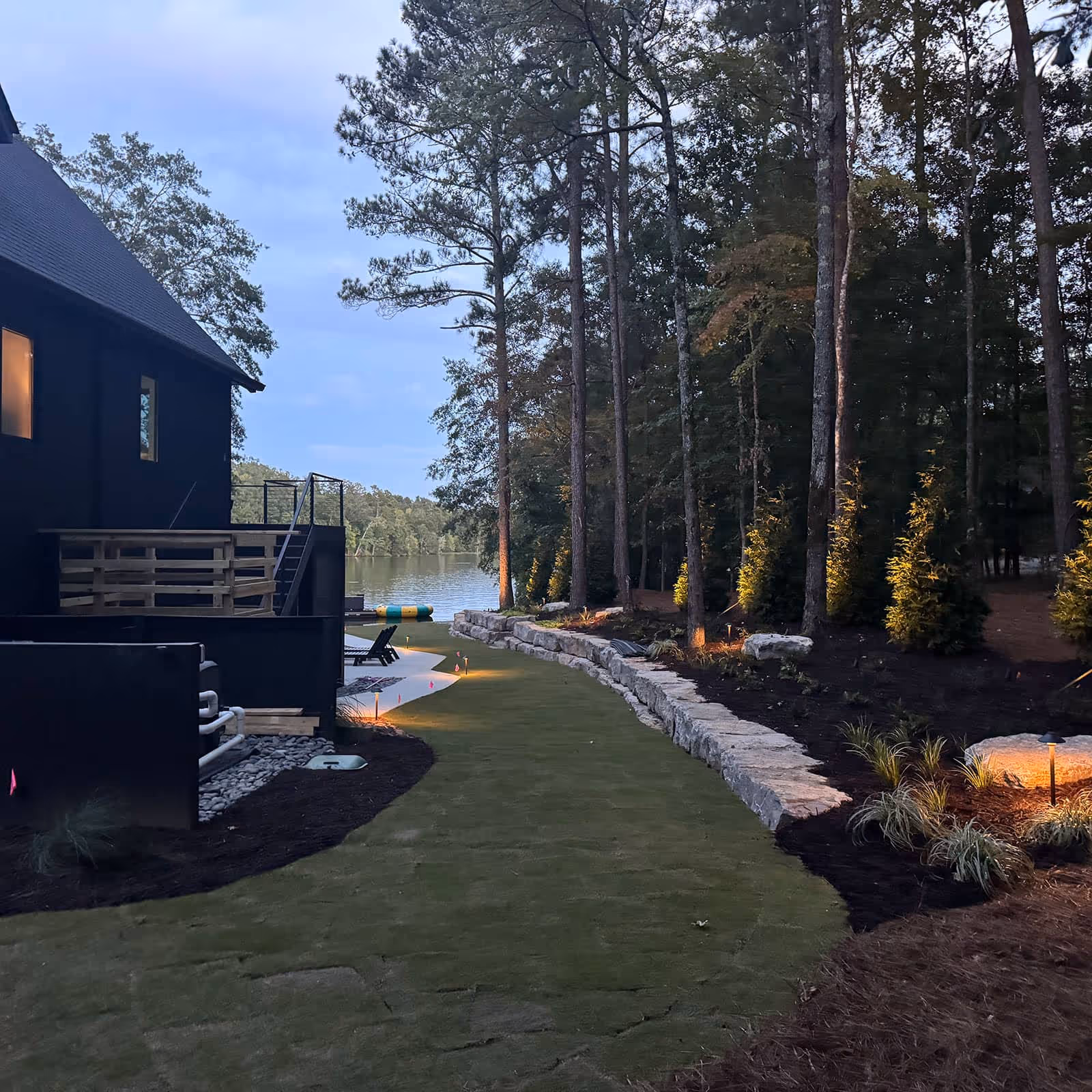 High-quality landscape and hardscape installation in Athens, GA by Magscapes Outdoors