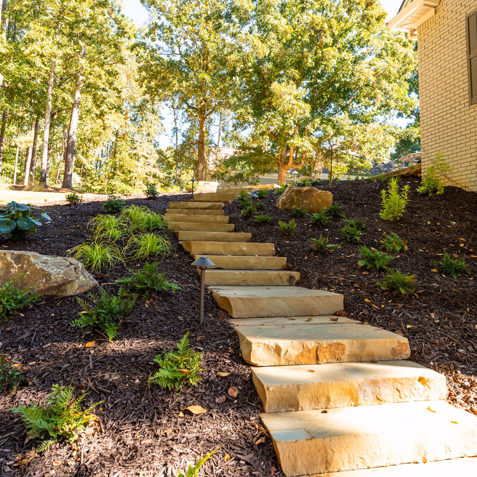 High-quality landscape and hardscape installation in Athens, GA by Magscapes Outdoors