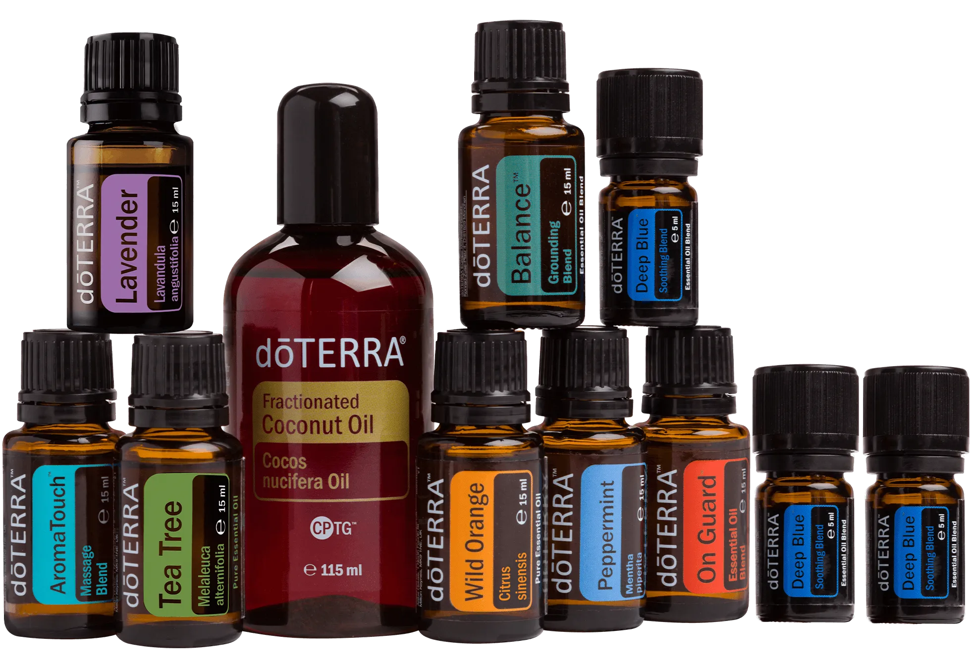 Eine Auswahl von doterra Ölen