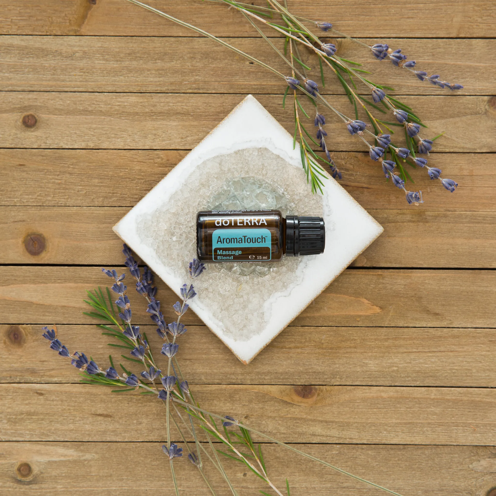 EIn doterra Ölfläschchen schön hergerichtet