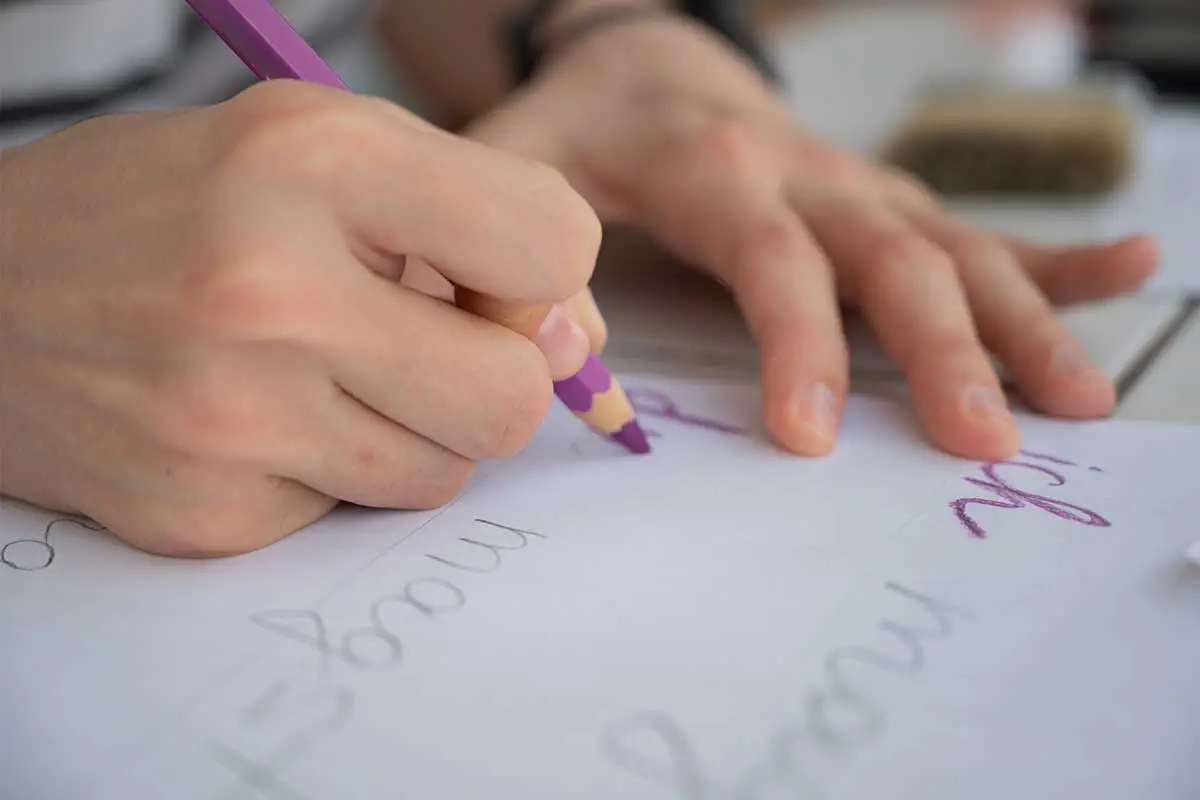PediaPlex Handwriting Service - child drawing on paper