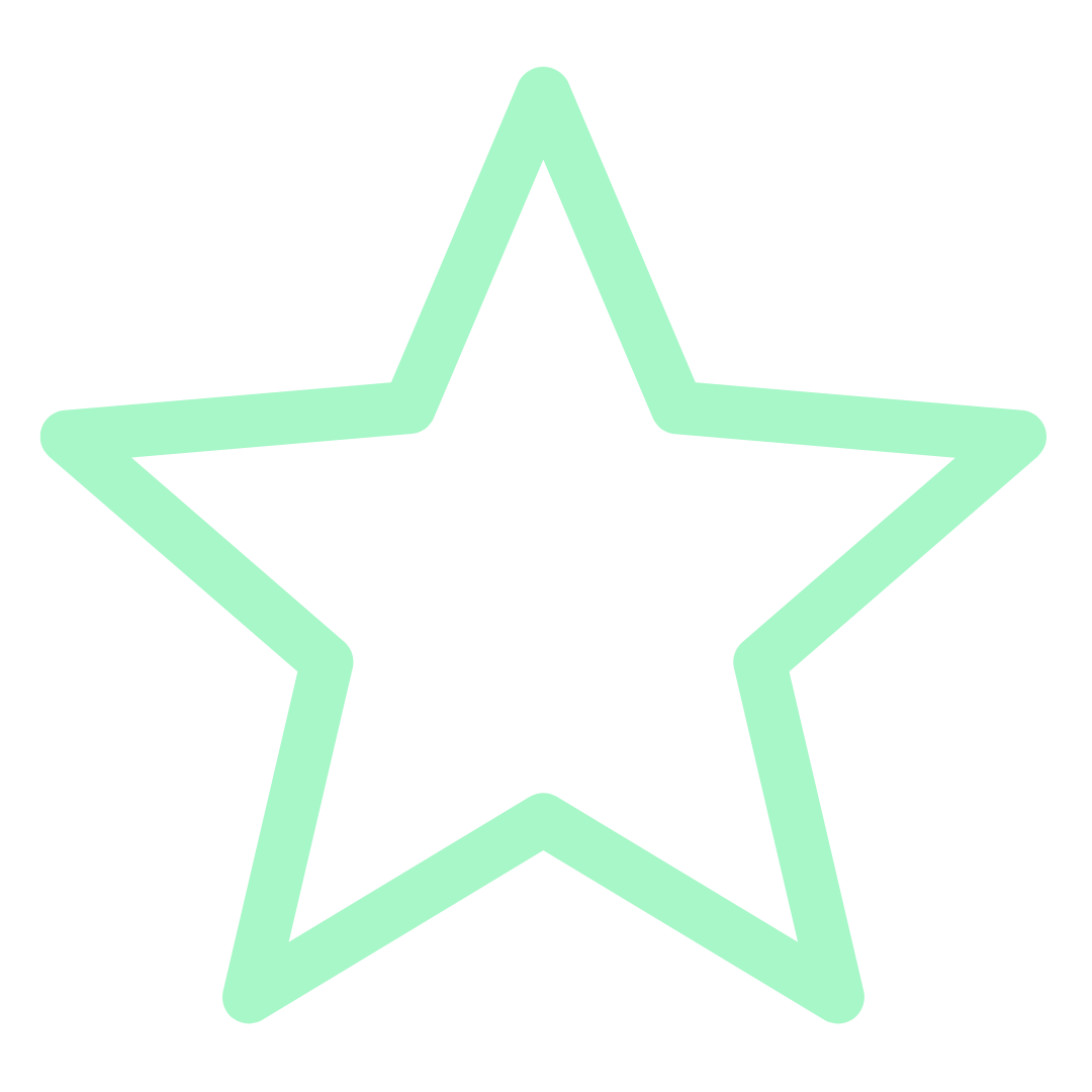Line chart showing crossing trend lines with data points in a rectangular frame.