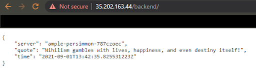 remote service in a cluster