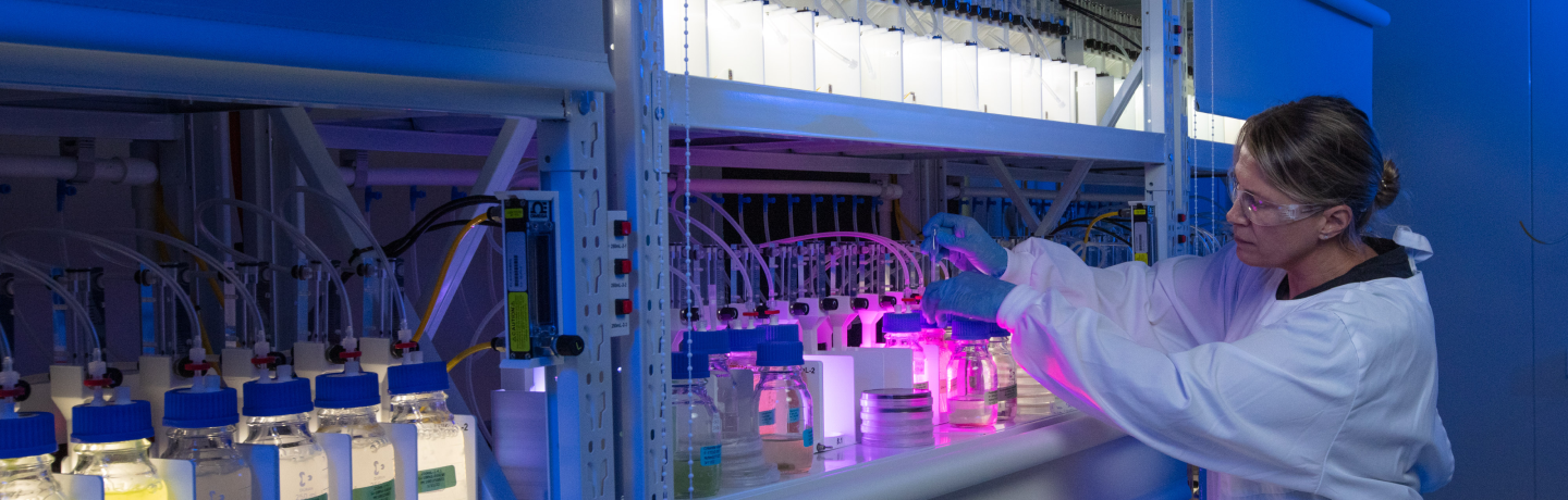 Woman working in lab