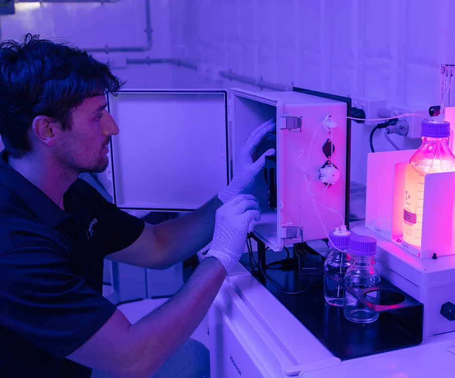 Man working in a Lab