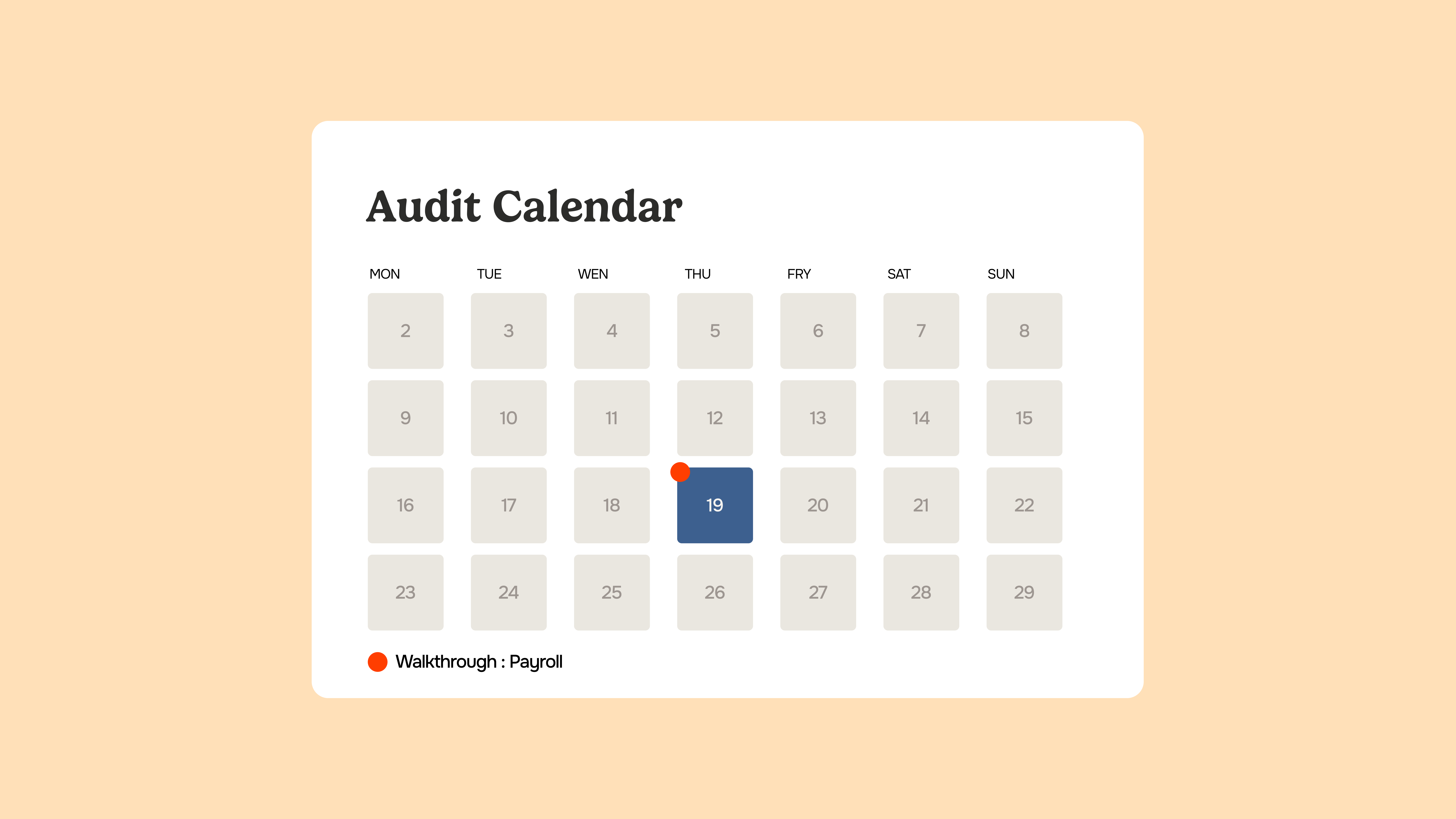 Audit preparation software