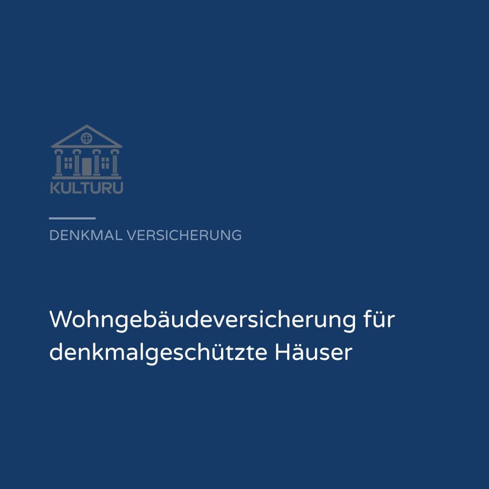 Titelgrafik zur Wohngebäudeversicherung für denkmalgeschützte Häuser