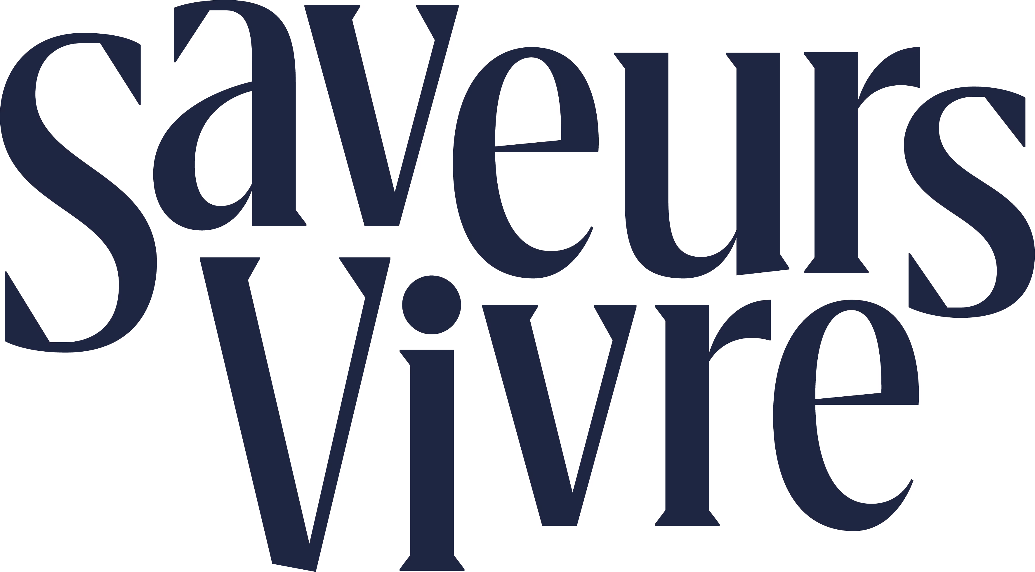 Saveurs Vivre Logo in blue