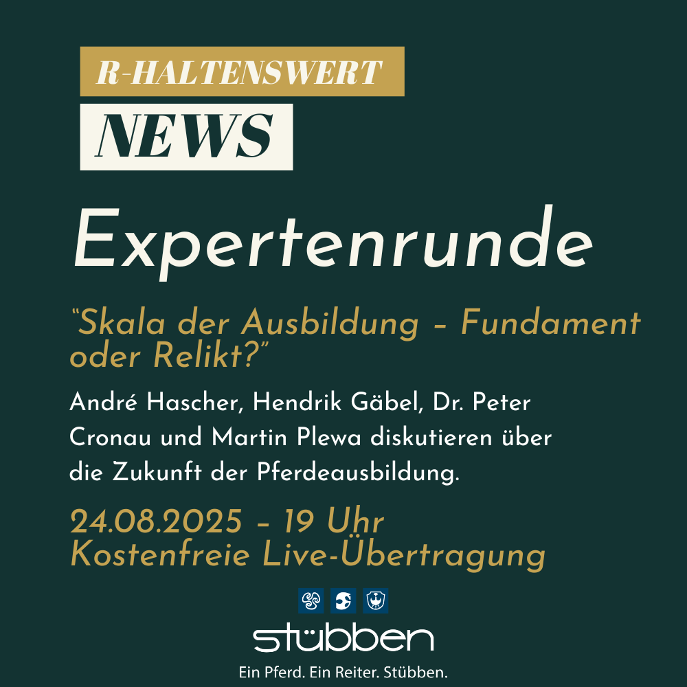 Announcement of the R-haltenswert expert panel, presented by Stübben.