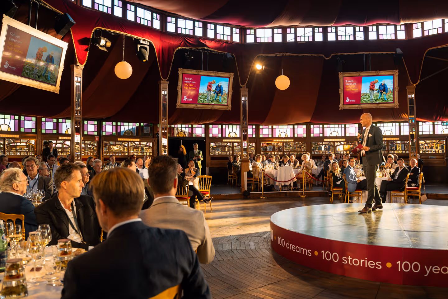 Presentation by Marco van Leeuwen, CEO of Rijk Zwaan, at the 100th anniversary, organized by campaign and event agency kaatenco