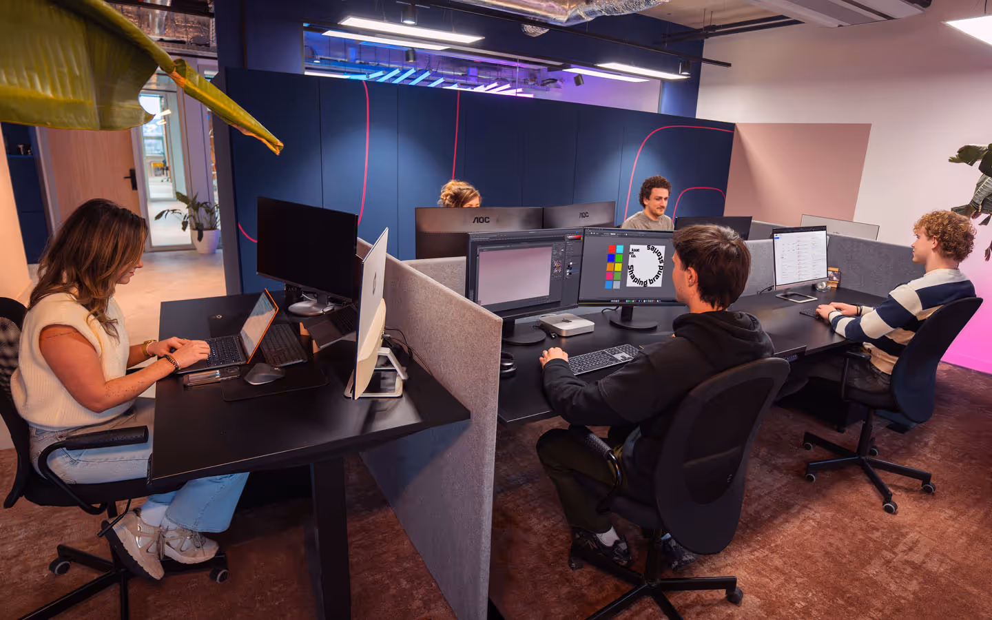 Content studio with colleagues; working at event agency kaatenco