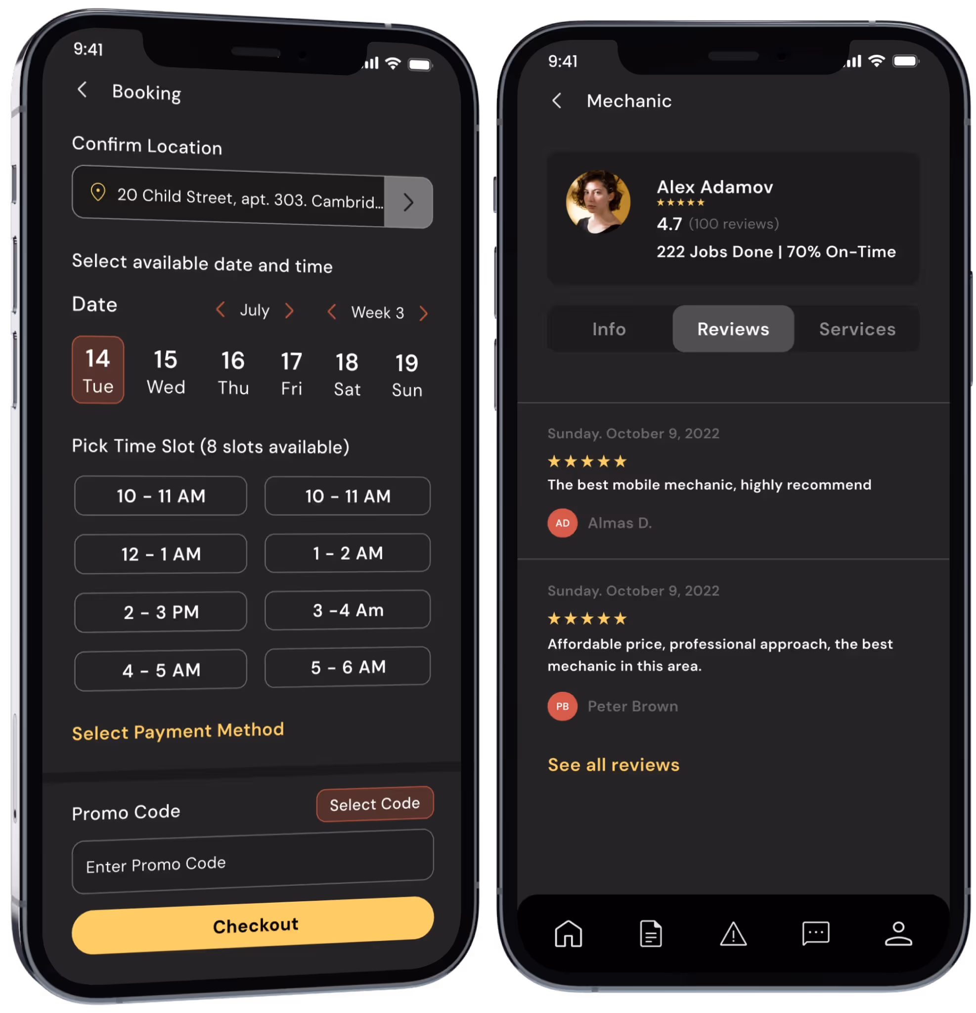 Convenient Booking Feature Convenient Booking Feature