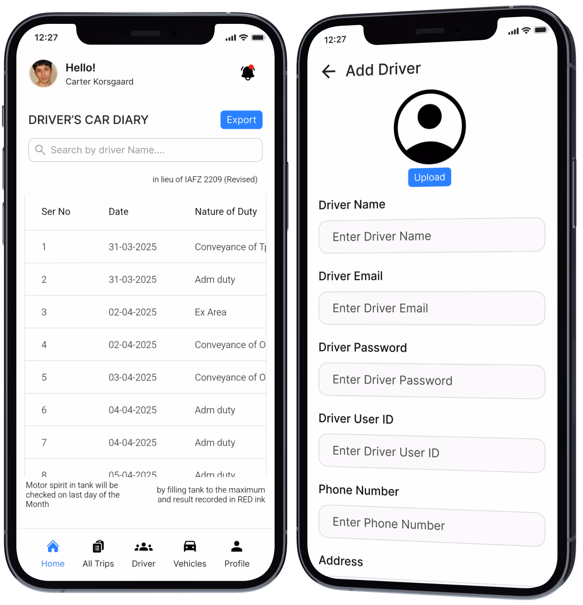 Driver Monitoring Feature