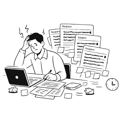 Time-Consuming Email Creation