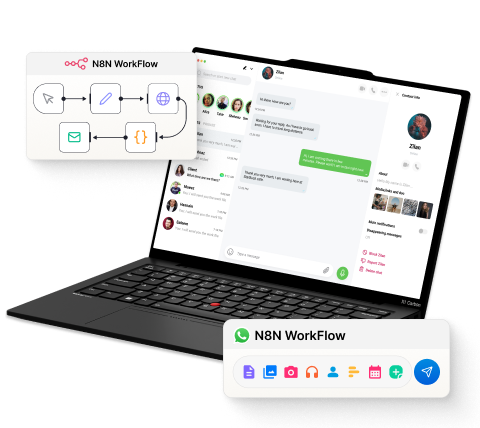 Dashboard displaying chatbot performance metrics and customer interactions