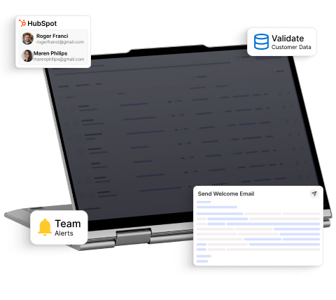 Dashboard displaying onboarding metrics and email sequence performance