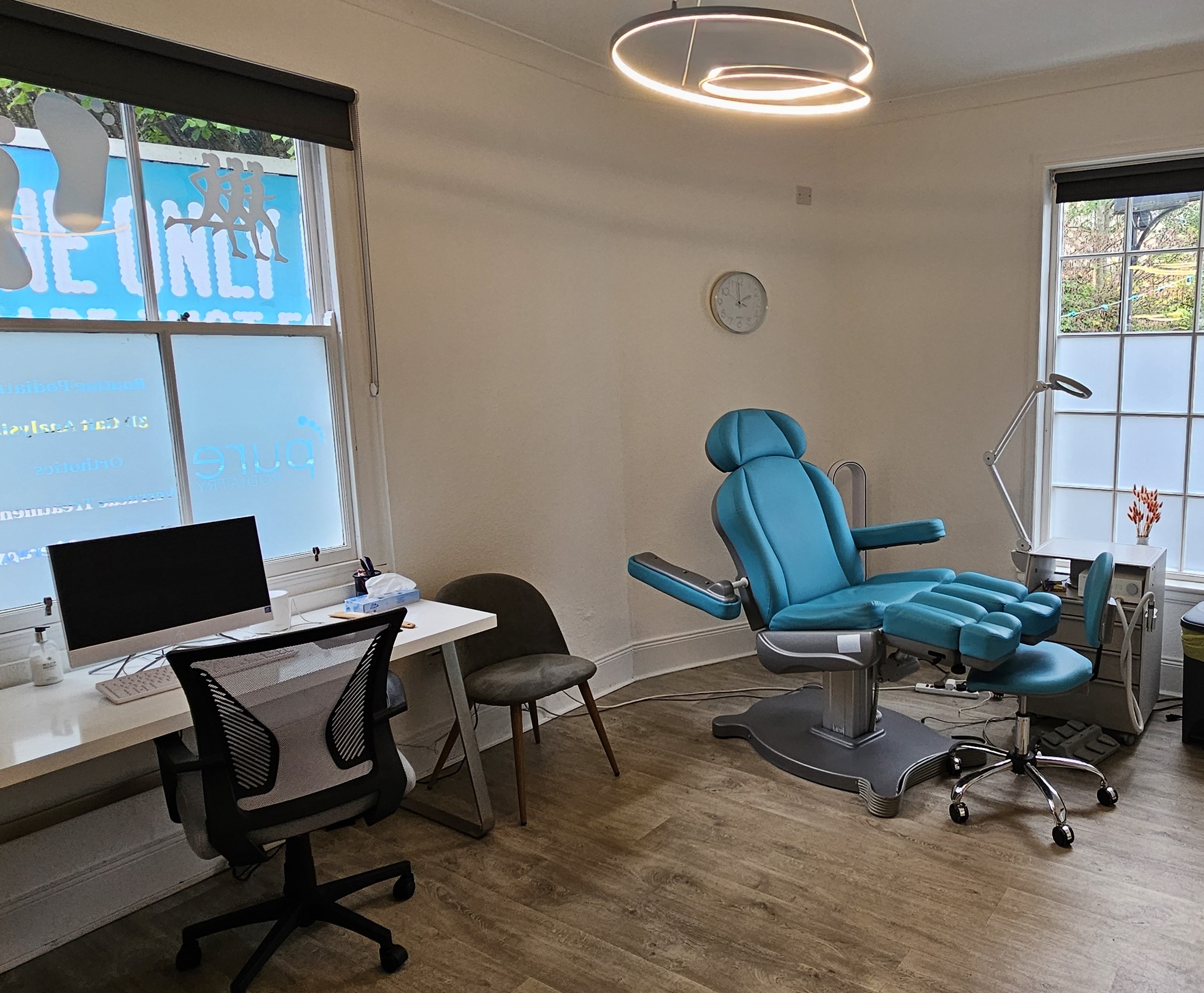 Clinical room at Steps Podiatry and Gait