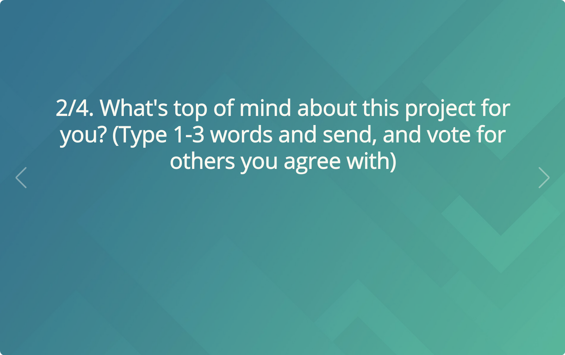 interactive meeting slide example