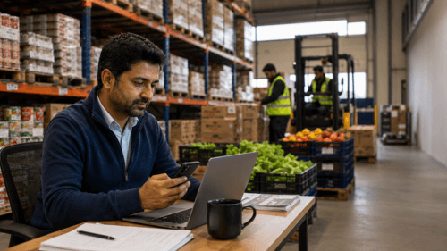 Person sending our customer messages to improve customer retention