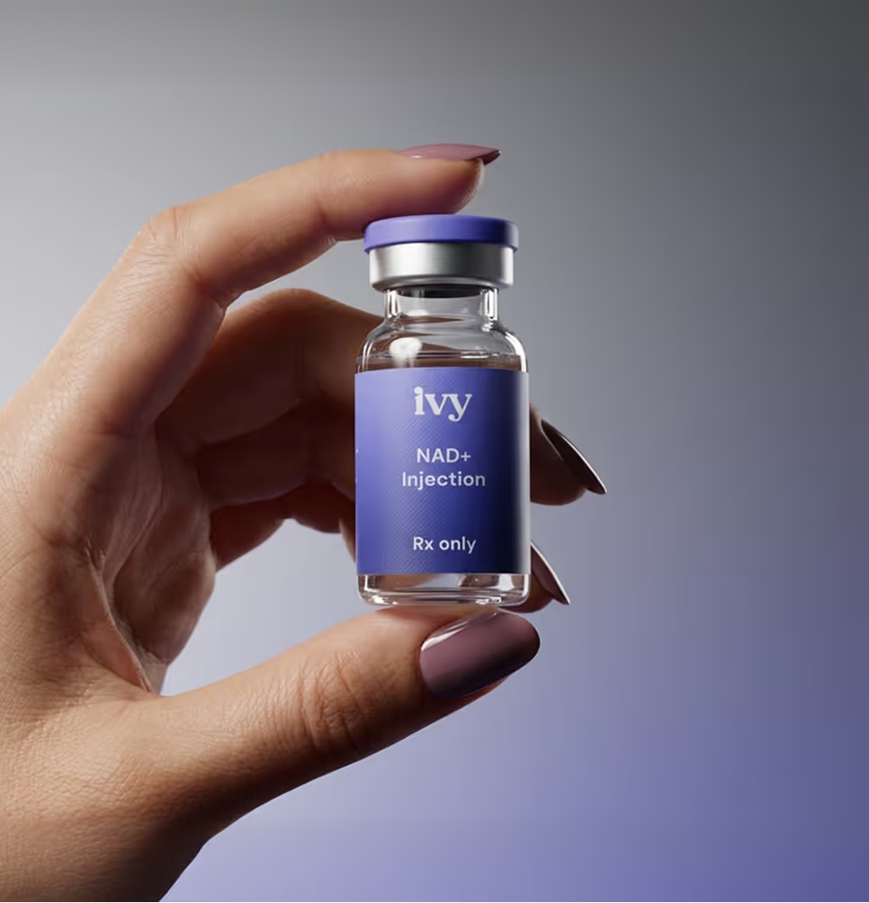 Ivy Rx NAD+ injection vial, a prescription-only medication